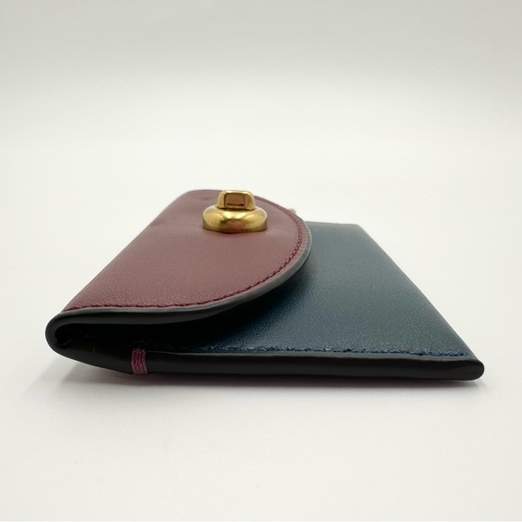 Coach Turnlock Card Case in Colorblock - Picture 5 of 9